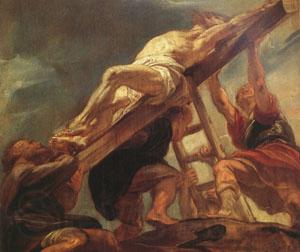 Peter Paul Rubens The Raising of the Cross (mk05) Norge oil painting art